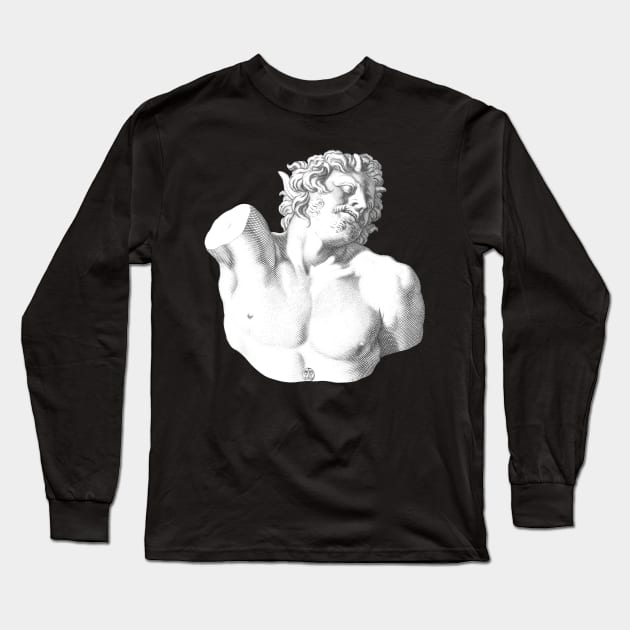 Faun with horns Long Sleeve T-Shirt by Rough-Cut Head